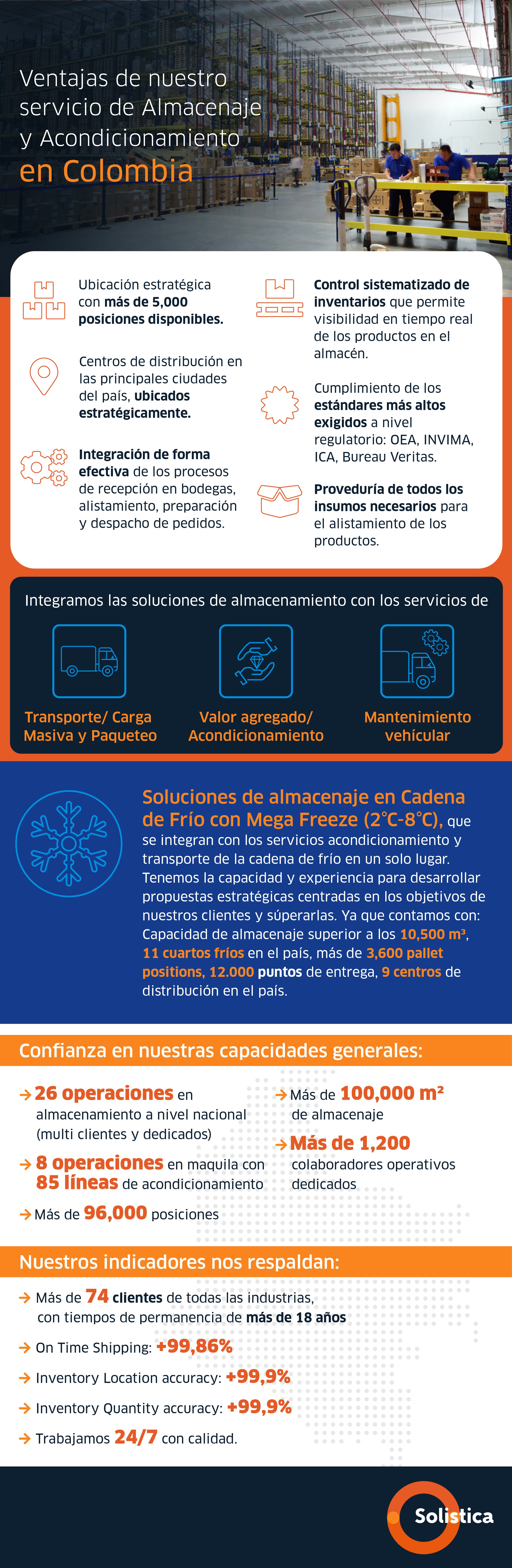 SOLISTICA-Capacidades de Almacenaje en Solistica Colombia
